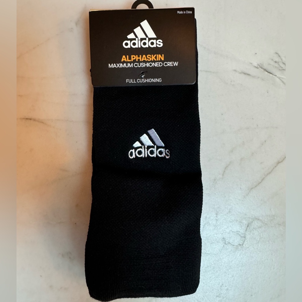 Adidas Alphaskin Maximum Cushioned Crew NWT